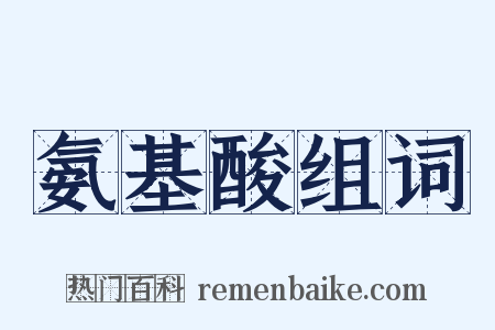 氨基酸组词是什么意思的图片